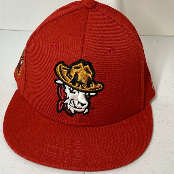 The Game Pro Hat Glacier Range Riders Goat Montana Baseball On Field Cap 7 1/8 - Picture 6 of 7